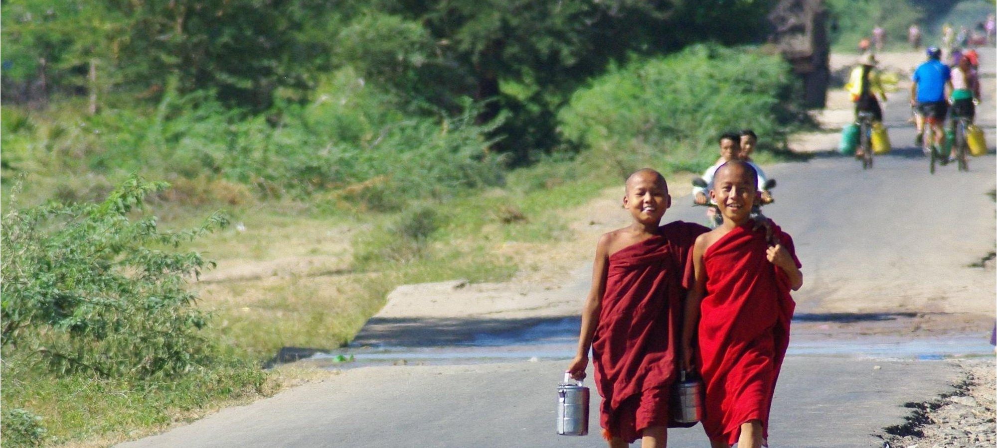 novice monks, Myanmar