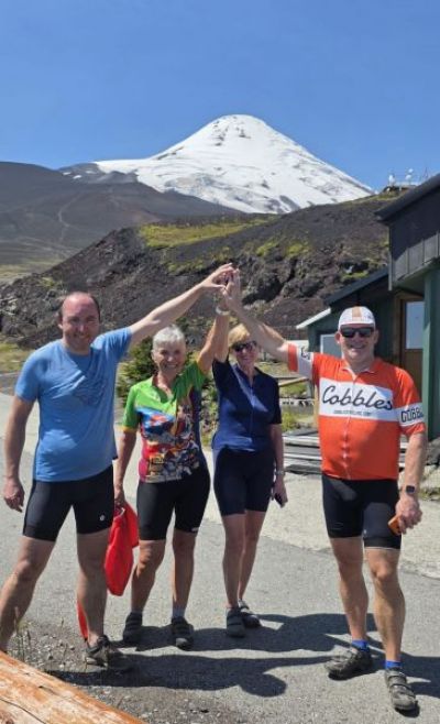 Jackie Smith Cycling on the  tour with redspokes