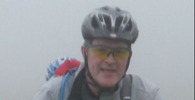 Dave Quigley Cycling on the  tour with redspokes